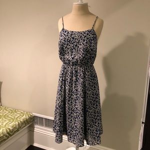 J Crew Navy/White Floral Dress (00)